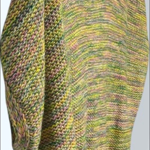 JustFab Women’s Hi Lo Cropped Dolman Sweater M Multicolored Casual Spring Summer - Picture 9 of 13